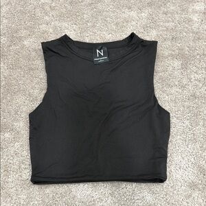 Naked Wardrobe Black Crop Top